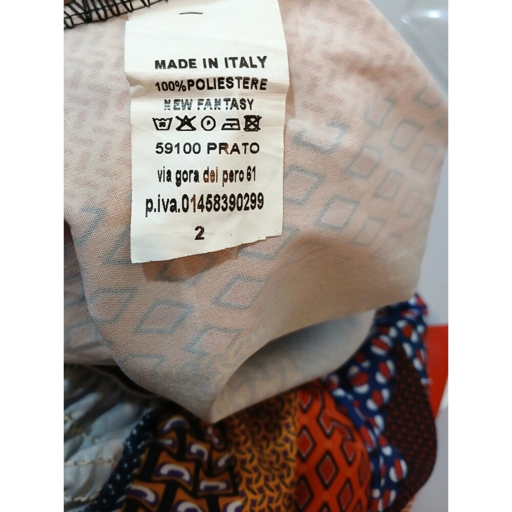 Women's Gora del Pero Geometric Print Jumpsuit Size 2 Made in Italy NWOT - Picture 8 of 8